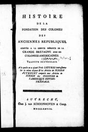 Cover of: Histoire de la fondation des colonies des anciennes républiques by William Barron