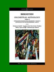 Cover of: Bernstein - Orchestral Anthology, Volume 2 by Leonard Bernstein