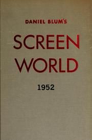 Cover of: Daniel Blum's Screen world: 1952