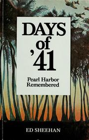 Cover of: Days of '41: Pearl Harbor remembered