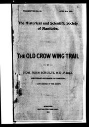 Cover of: The old Crow Wing Trail