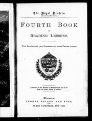 Front cover of Fourth book of reading lessons by Unknown