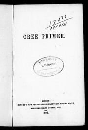 Cover of: Cree primer