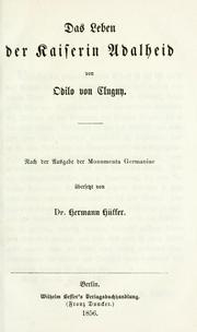 Cover of: Das Leben der Kaiserin Adalheid