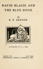 Cover of: David Blaze and the blue door by E. F. Benson