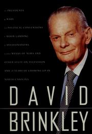 Cover of: David Brinkley by David Brinkley