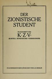 Der zionistische Student by Kartell Zionistischer Verbindungen.