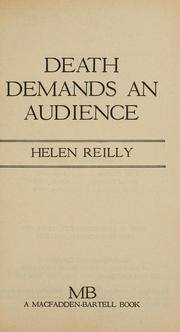 Cover of: Death demands an audience by Helen Reilly