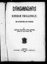 Cover of: Kenelm Chillingly | 