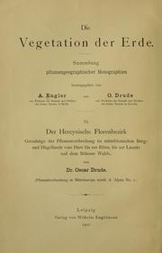 Cover of: Der Hercynische Florenbezirk by Oscar Drude