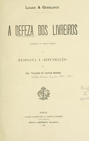 Cover of: A defeza dos livreiros: sucessores de Ernesto Chardron. by Camilo Castelo Branco
