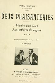 Cover of: Deux plaisanteries: Histoire d'un duel. Aux affaires étrangères