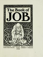Cover of: The Book of Job. by 