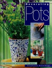 Decorating pots by Stephanie Donaldson
