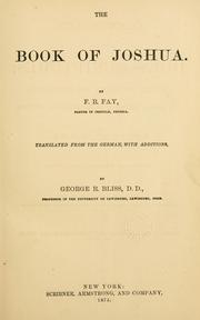 Cover of: The book of Joshua. by F. R. Fay