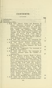 Cover of: Description of technical and minor bills listed for a hearing before the Subcommittee on Miscellaneous Revenue Measures of the Committee on Ways and Means on June 14 and 15, 1978