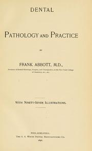 Cover of: Dental pathology and practice.