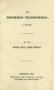 Cover of: The deformed transformed by Lord Byron