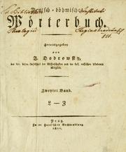 Cover of: Deutsch-böhmisches Wörterbuch