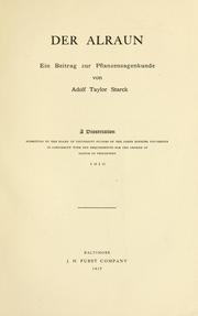 Der Alraun by Adolf Taylor Starch