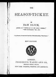 The season-ticket by Thomas Chandler Haliburton