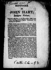 Cover of: Histoire de John Hart by 