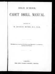 Cover of: High school cadet drill manual by arranged by W. Bennett Munro