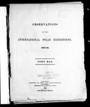 Observations of the International Polar Expeditions, 1882-83 by International Polar Expedition