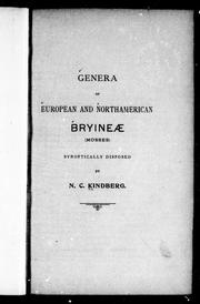 Cover of: Genera of European and Northamerican Bryineæ (Mosses) synoptically disposed