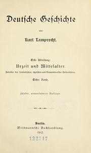 Cover of: Deutsche Geschichte by Karl Lamprecht