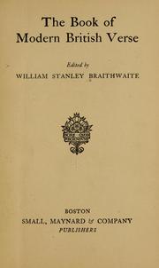 Cover of: The book of modern British verse