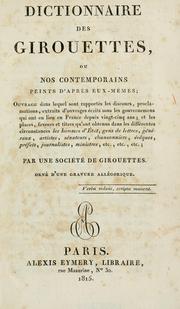 Cover of: Dictionnaire des girouettes by Alexis Eymery