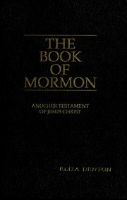 Cover of: The Book of Mormon: another testament of Jesus Christ.