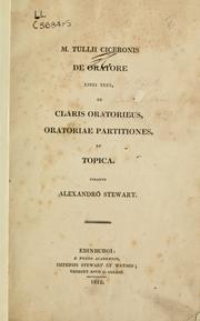 Cover of: De oratore libri tres by Cicero