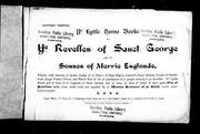 Ye lyttle horne-booke of ye revelles of Sanct George and ye Sons of Merrie Englonde by Holden, John Rose Mrs