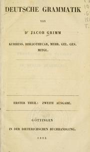 Cover of: Deutsche Grammatik by Brothers Grimm