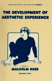 Cover of: The Development of aesthetic experience