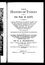 The history of Turkey and the war in Egypt by R. A. Hammond