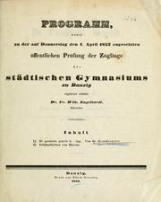 Cover of: De paronymis graecis in -ites terminantibus. by Franz August Brandstäter