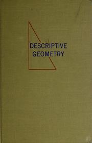 Cover of: Descriptive geometry by E. G. Paré, E. G. Paré, E. G. Paré