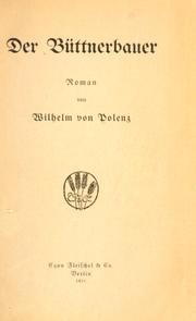 Der Büttnerbauer by Wilhelm von Polenz