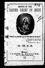 Cover of: Month of the Sacred Heart of Jesus