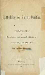 Cover of: Chattenkrieg des Kaisers Domitian.