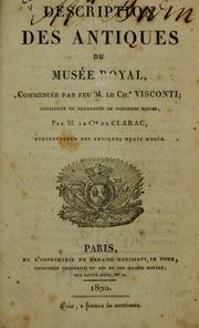 Cover of: Description des antiques du musée royal. by Ennio Quirino Visconti