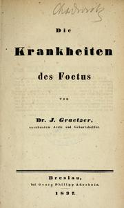 Die Krankheiten des Foetus