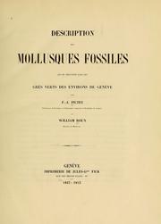 Cover of: Description des mollusques fossiles qui se trouvent dans les grès verts des environs de Genève.