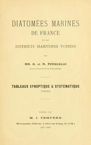 Cover of: Diatomées marines de France et des districts maritimes voisins by H. Péragallo