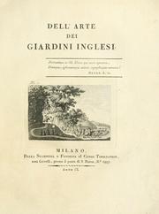 Cover of: Dell'arte dei giardini inglesi. by Ercole Silva