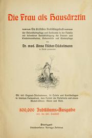 Cover of: Die Frau als Hausärztin by Anna Fischer-Dückelmann