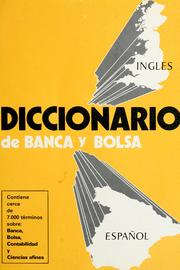 Cover of: Diccionario de banca y bolsa by Manuel Bellisco Hernández, Luisa Gabriel de Ruitenbeek